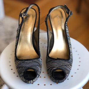 Nine West Platform Slingback Heels